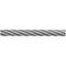 Stahlseil mit verdrehten Drähten, geeignet für Anwendungen, die hohe Festigkeit erfordern.