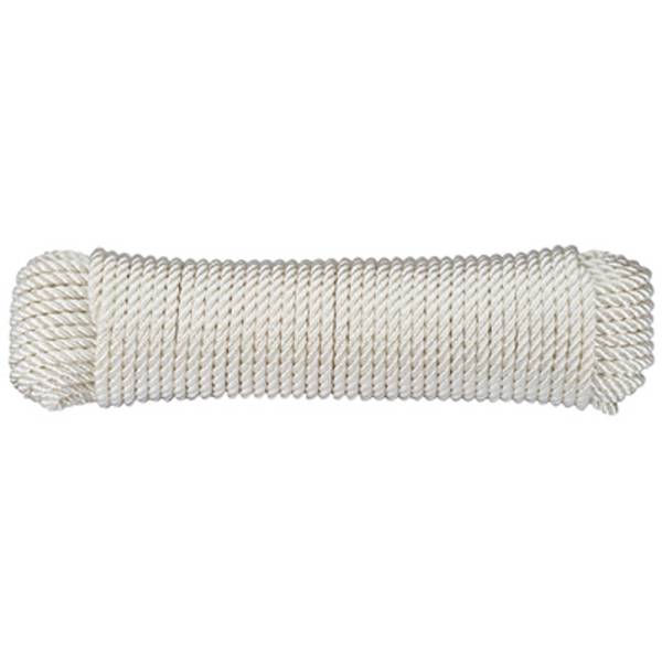 dörner + helmer 190320 Polyamidseil geflochten (Ø x L) 6 mm x 30 m Weiß