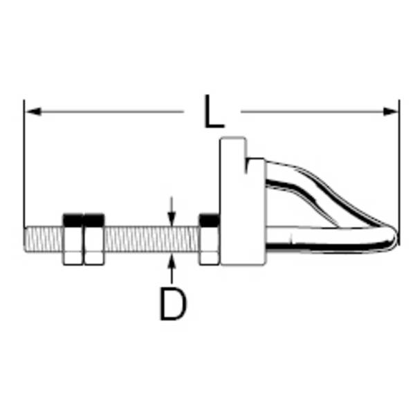 dörner + helmer 4814814 Sicherheits-Schaukelhaken 16 cm Stahl galvanisch verzinkt  6 St.
