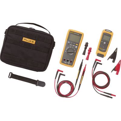 'Multimeter-Set mit Tasche, Messleitungen und Krokodilklemmen, ideal zur elektrischen Fehlersuche und Diagnose in verschiedenen Anwendungen.'