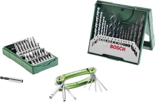 Bosch Accessories 2607017333 2607017333 41teilig Bohrer- und Bit-Sortiment Metall, Mauerwerk, Stein, Beton, Holz, Buntmetall 3 mm, 4 mm, 5 mm, 6 mm, 8 mm