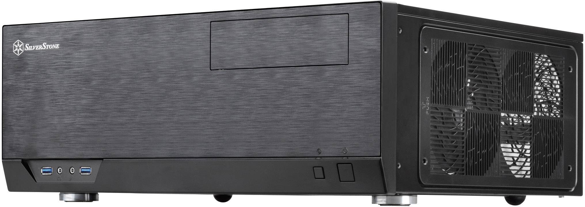 SilverStone Grandia GD09 - Tower - SSI CEB - keine Spannungsversorgung (ATX / PS/2) - Schwarz - USB/Audio-2