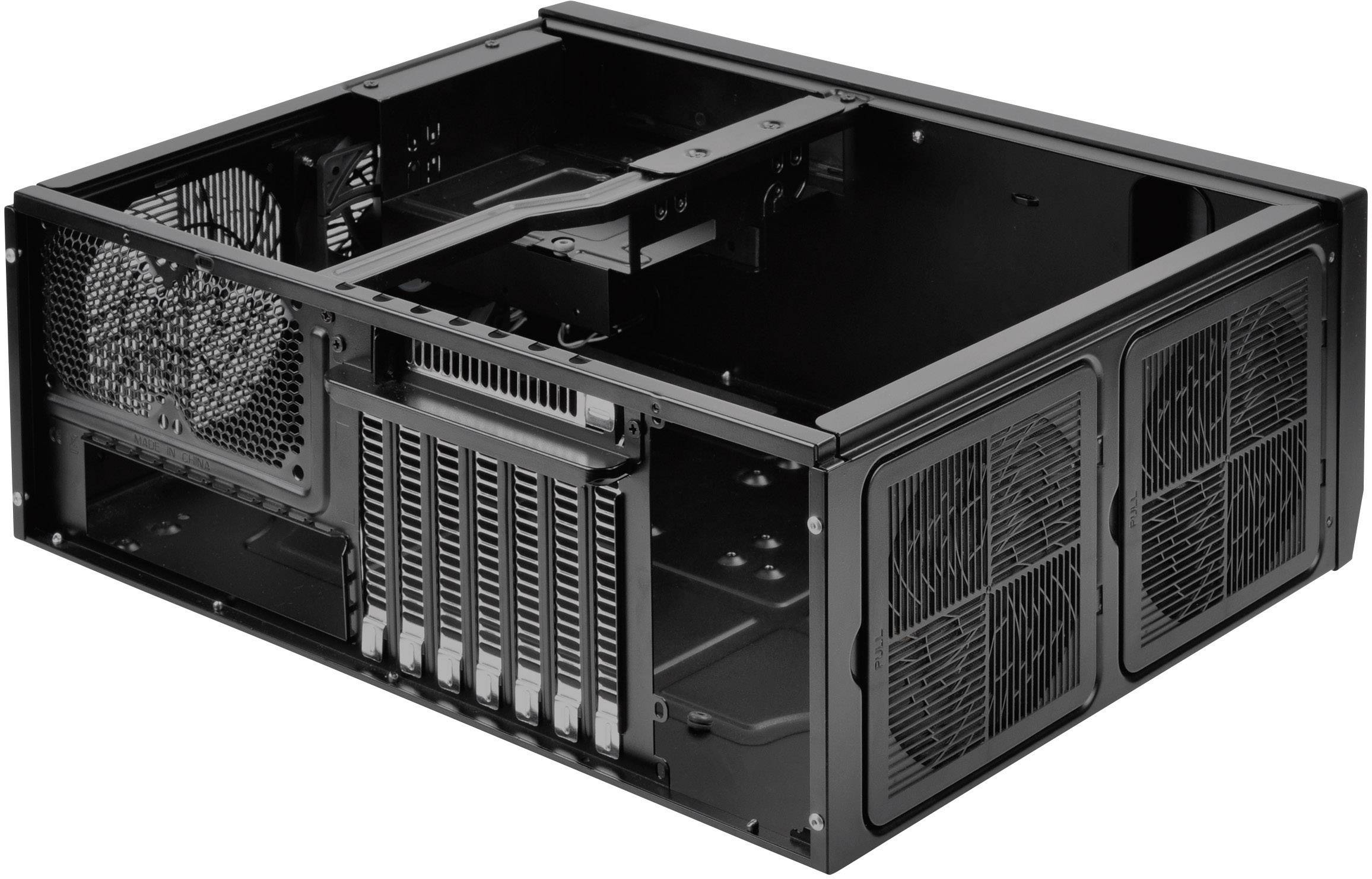 SilverStone Grandia GD09 - Tower - SSI CEB - keine Spannungsversorgung (ATX / PS/2) - Schwarz - USB/Audio-3