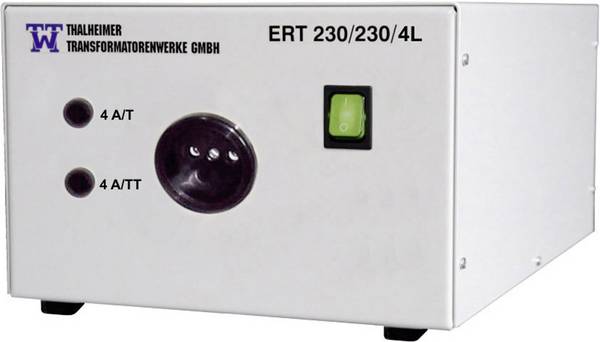Thalheimer ERT 230//230/4L Labor-Trenntrafo Festspannung kalibriert (ISO) 1000 VA Anzahl Ausgänge: 1 x 230 V/AC