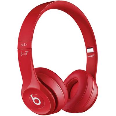 Beats Solo²   On Ear Kopfhörer kabelgebunden  Rot  Faltbar, Headset