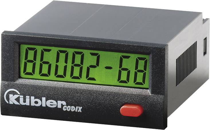 KÜBLER CODIX 134 Betriebsstundenzähler LCD, 99999h59m/ 99999.99 h, Optokoppler 10 - 260 V AC/DC