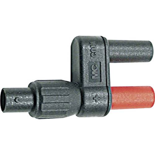 Stäubli XF-BB/4 Messadapter BNC-Buchse - Buchse 4 mm berührungssicher Schwarz, Rot