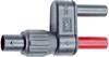 Stäubli SW XF-SS/4 Messadapter BNC-Buchse - Lamellenstecker 4 mm berührungssicher Schwarz, Rot