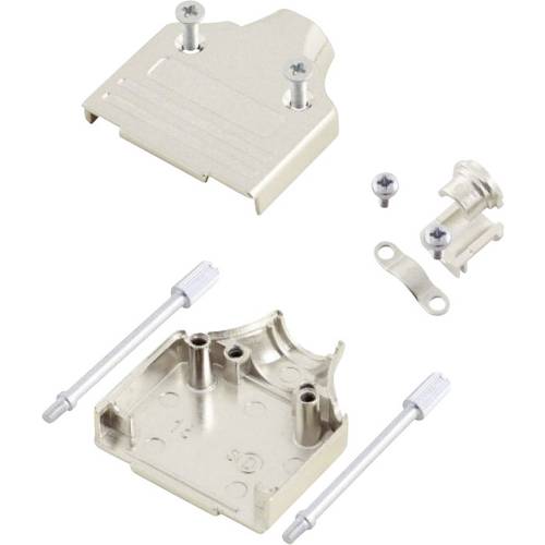 MH Connectors MHDM15-K 6560-0136-02 D-SUB Gehäuse Polzahl: 15 Metall 180 ° Silber 1 St.