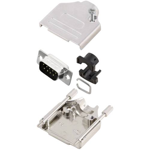 MH Connectors MHDTZK9-DB9P-K D-SUB Stiftleisten-Set 180 ° Polzahl: 9 Lötkelch 1 St.