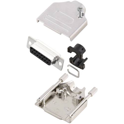 MH Connectors MHDTZK15-DB15S-K D-SUB Buchsenleisten-Set 180 ° Polzahl: 15 Lötkelch 1 St.