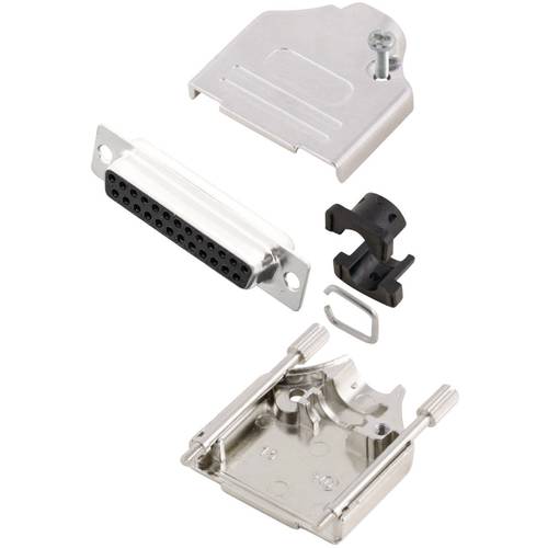 MH Connectors MHDTZK25-DB25S-K D-SUB Buchsenleisten-Set 180 ° Polzahl: 25 Lötkelch 1 St.