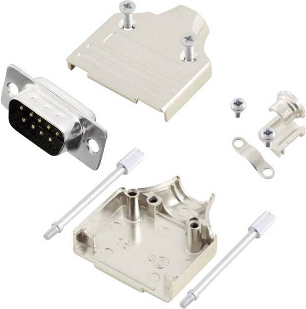 MH Connectors MHDM9-DB9P-K D-SUB Stiftleisten-Set 180 ° Polzahl: 9 Lötkelch 1 St.