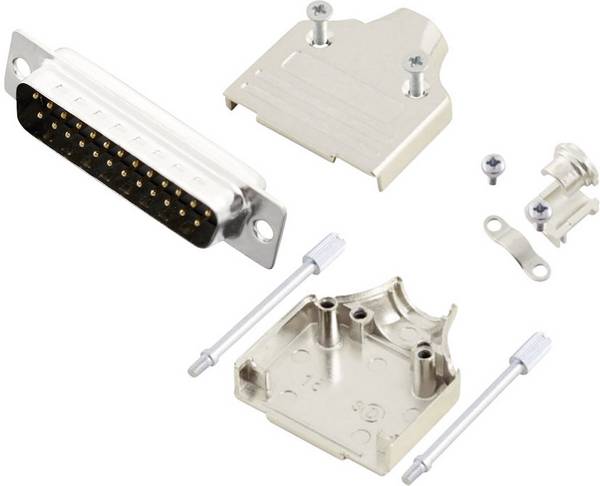 MH Connectors MHDM25-DM25P-K D-SUB Stiftleisten-Set 180 ° Polzahl: 25 Lötkelch 1 St.