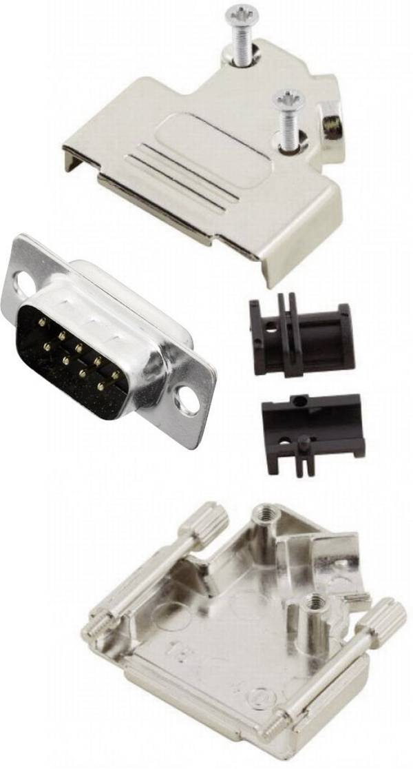 MH Connectors MHD45ZK9-DB9P-K D-SUB Stiftleisten-Set 45 ° Polzahl: 9 Lötkelch 1 St.