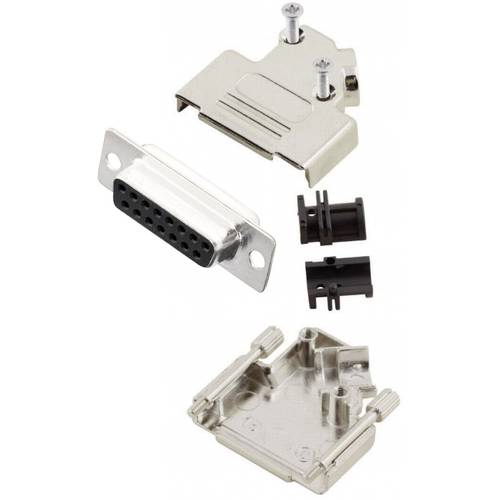 Thumbnail - MH Connectors MHD45ZK15-DB15S-K D-SUB Buchsenleisten-Set 45 ° Polzahl: 15 Lötkelch 1 St.