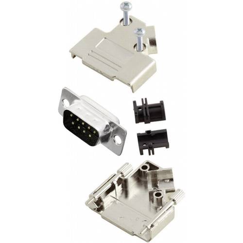 Thumbnail - MH Connectors MHD45PK9-DB9P-K D-SUB Stiftleisten-Set 45 ° Polzahl: 9 Lötkelch 1 St.