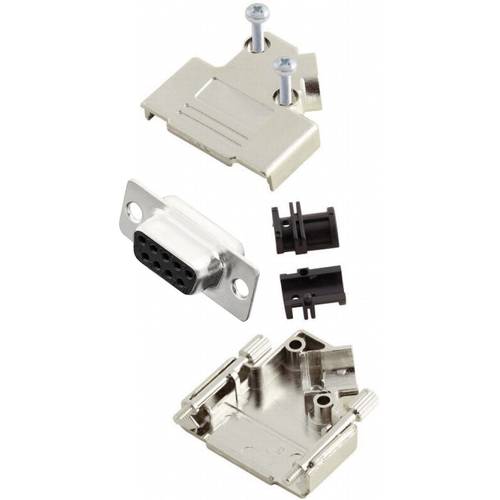 MH Connectors MHD45PK9-DB9S-K D-SUB Buchsenleisten-Set 45 ° Polzahl: 9 Lötkelch 1 St.