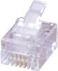 MH Connectors MHRJ114P4CR RJ10-Modularstecker 6510-0104-02 Stecker, gerade Pole: 4P4C Transparent 1 St.