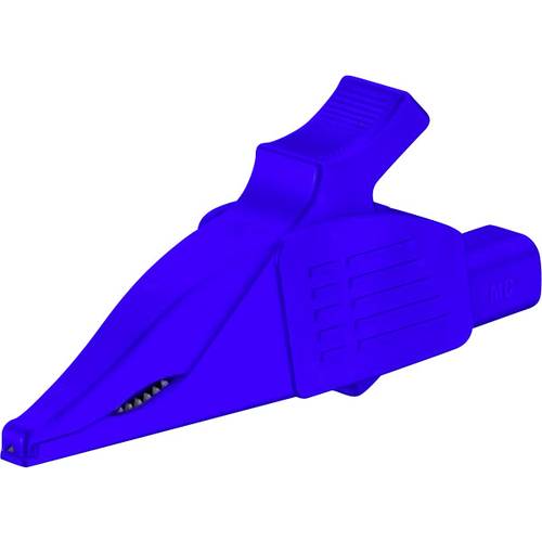 Stäubli XDK-1033 BL Sicherheits-Abgreifklemme Steckanschluss 4 mm CAT II 1000 V Blau