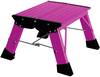 Krause Treppy PlusLine 130358 Aluminium Doppel-Klapptritt klappbar Arbeitshöhe (max.): 2.20 m Pink 1.8 kg