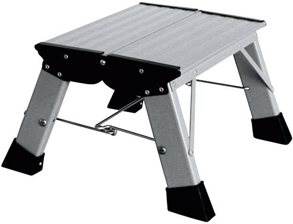Krause Treppy PlusLine 130327 Aluminium Doppel-Klapptritt klappbar Arbeitshöhe (max.): 2.20 m Silber 1.8 kg