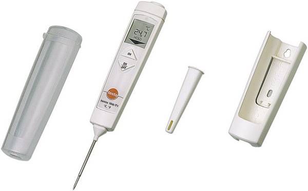 testo 106 Set Einstichthermometer (HACCP)  Messbereich Temperatur -50 bis 275 °C Fühler-Typ NTC HACCP-konform