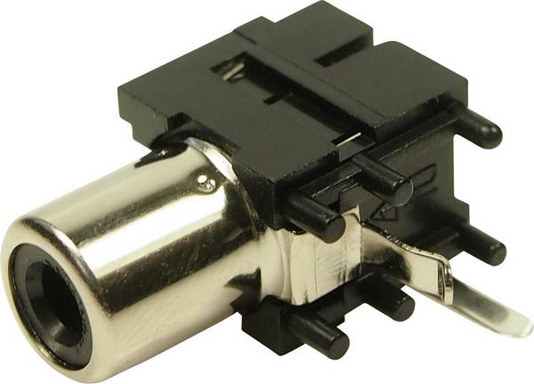 Cliff FC68371 Cinch-Steckverbinder Buchse, Einbau horizontal    1 St.