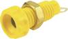 Cliff CL1454A Laborbuchse Buchse, Einbau vertikal Stift-Ø: 4 mm Gelb 1 St.