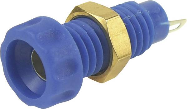 Cliff CL1456A Laborbuchse Buchse, Einbau vertikal Stift-Ø: 4 mm Blau 1 St.