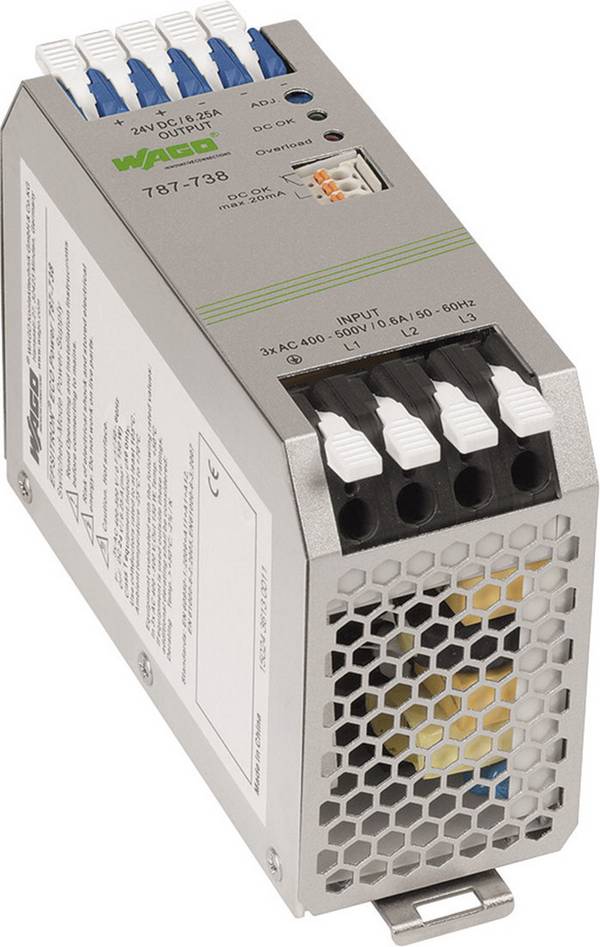 WAGO 787-738 Hutschienen-Netzteil (DIN-Rail) 24 V/DC 6.25 A Anzahl Ausgänge:2 x Inhalt 1 St.