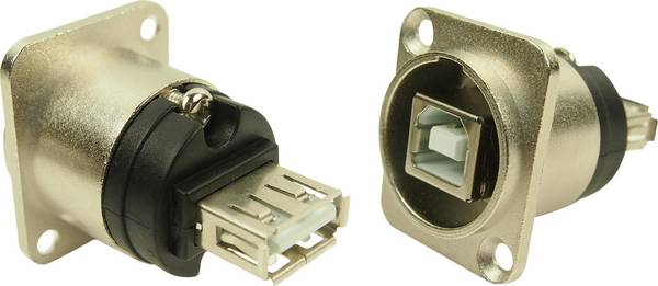 XLR Adapter USB A auf USB B Adapter, Einbau CP30111 CP30111 Cliff Inhalt: 1 St.