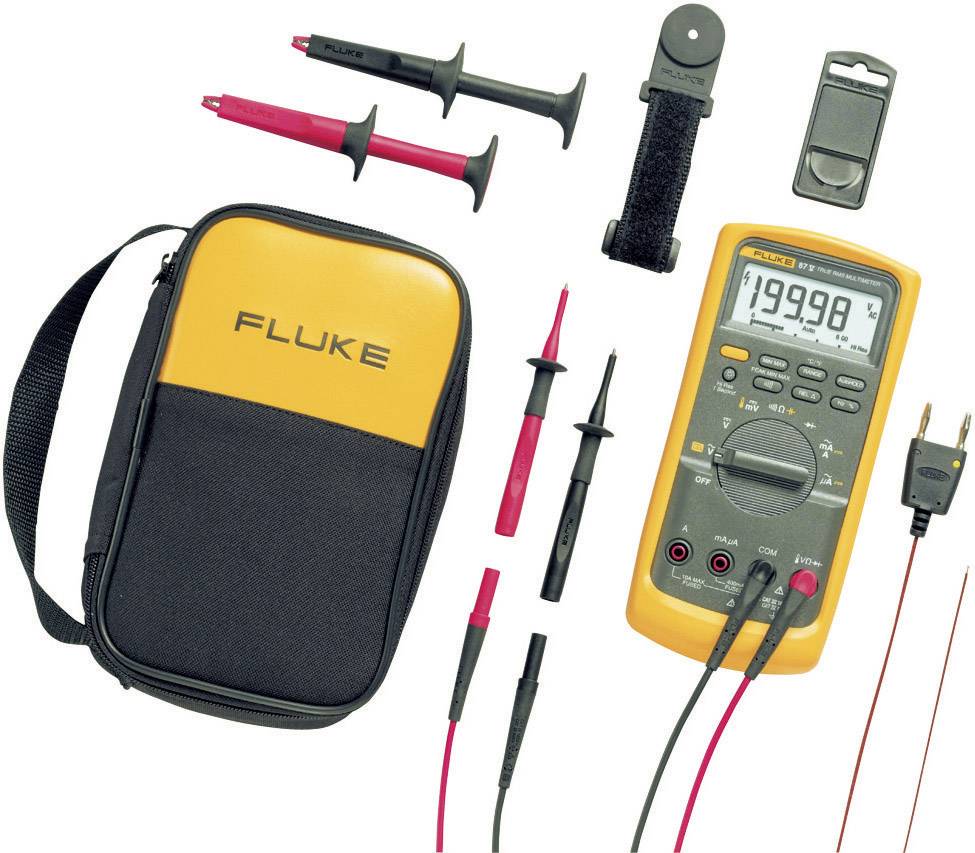 FLUKE Hand-Multimeter digital Fluke 87V/E2 Kit Kalibriert nach: Werksstandard CAT III 1000 V, CAT IV