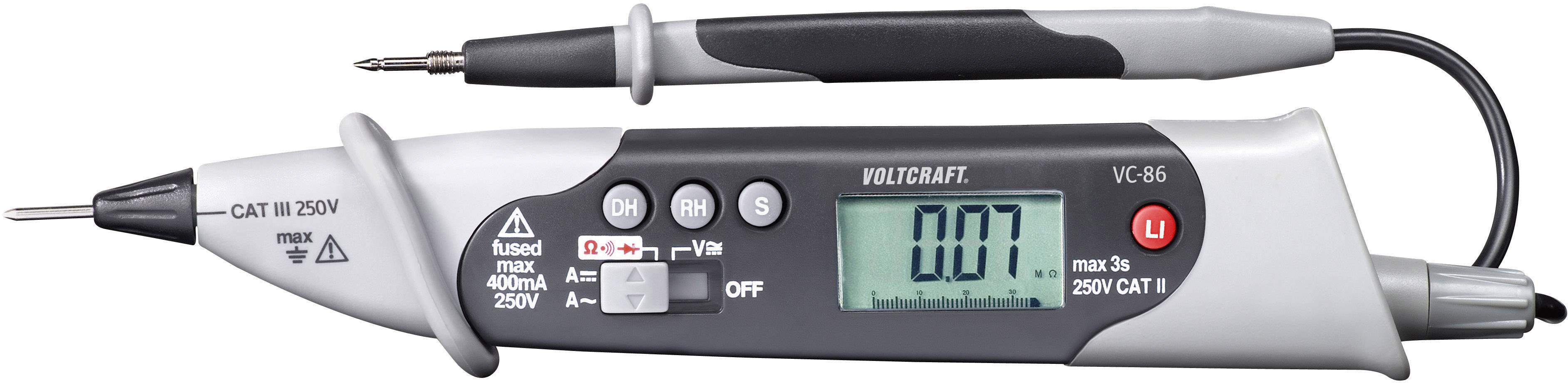VOLTCRAFT Hand-Multimeter digital VOLTCRAFT VC-86 Kalibriert nach: Werksstandard CAT III 250 V Anzei