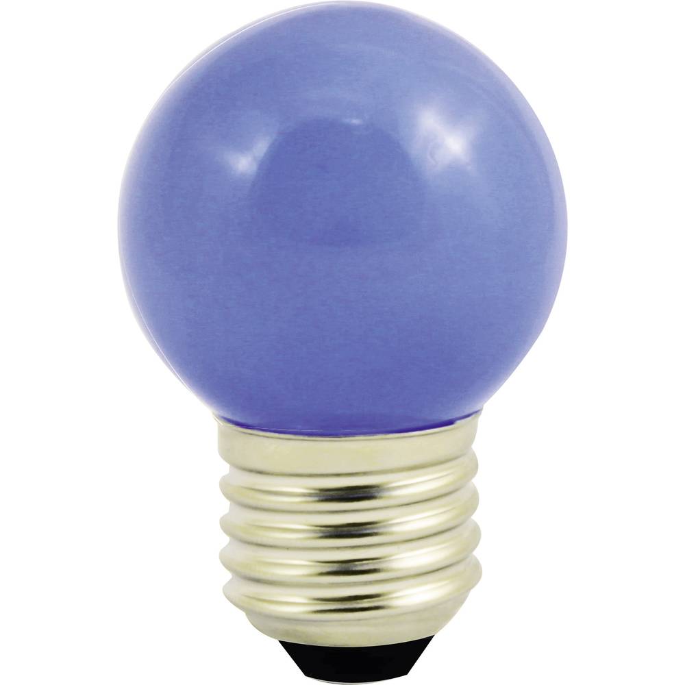 LightMe LED-lamp E27 Kogel 0.5 W Blauw 230 V Inhoud 1 stuks