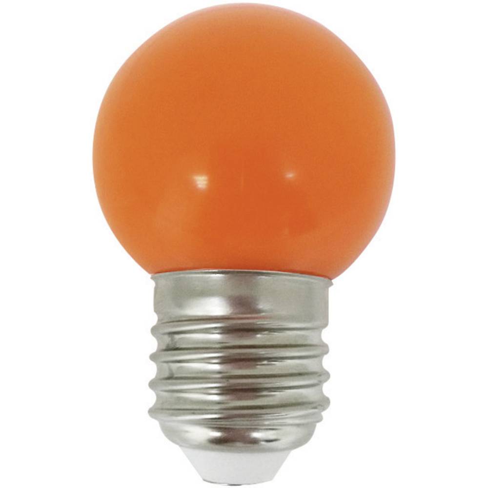 LightMe LM85255 LED-lamp Energielabel G (A - G) E27 Kogel 1 W Oranje (Ø x l) 45 mm x 69 mm 1 stuk(s)