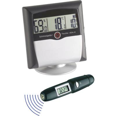 TFA Dostmann MS-10 Luftfeuchtemessgerät (Hygrometer)  1 % rF 99 % rF Set Hygrometer + Infrarot - Thermometer