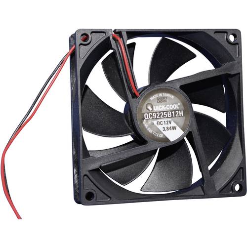 QuickCool QC9225B12H Axiallüfter 12 V/DC 100.24 m³/h (L x B x H) 92 x 92 x 25 mm