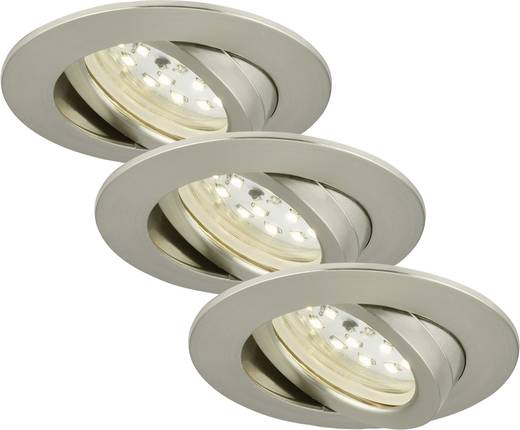 Briloner 7209 032 Led Einbauleuchte 3er Set 15 W Warm Weiß Nickel Briloner 7209 032 Led Einbauleuchte 3er Set 15 W Warm Weiß Nickel