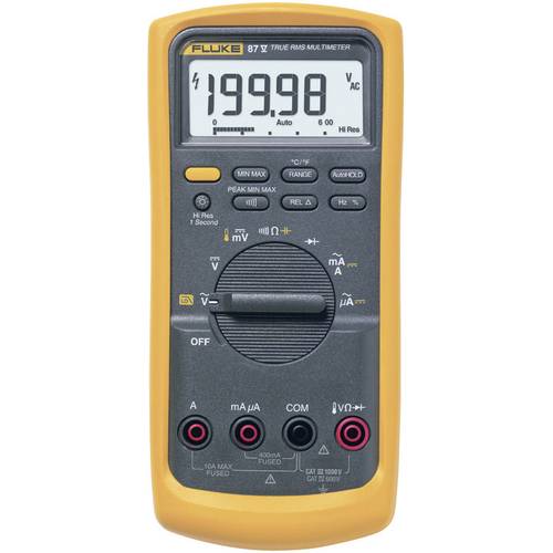 Fluke 87V/EUR Hand-Multimeter kalibriert (DAkkS-akkreditiertes Labor) digital CAT III 1000 V, CAT IV 600 V Anzeige (Coun...