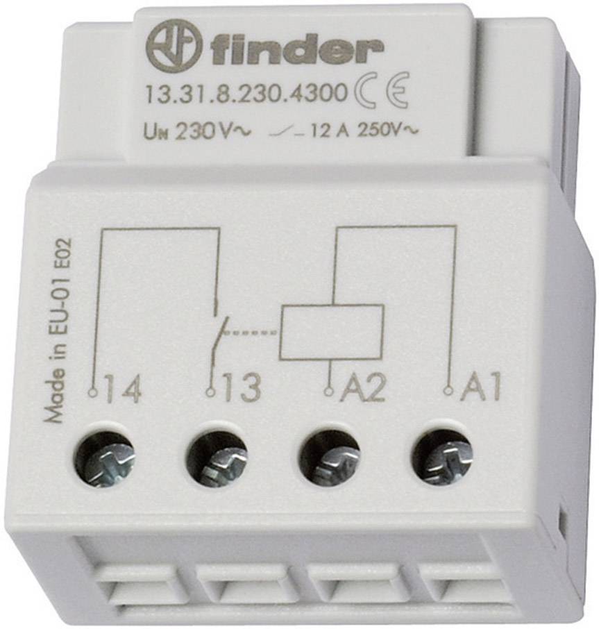 Finder 13.31.8.230.4300 Relay 230V AC 12A Flush-Mount Mono-Stable