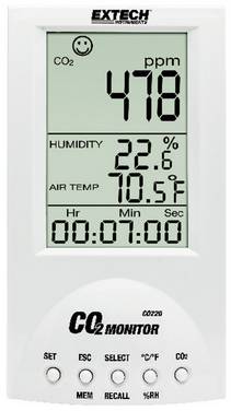 Extech CO220 Kohlendioxid-Messgerät 0 - 9999 ppm