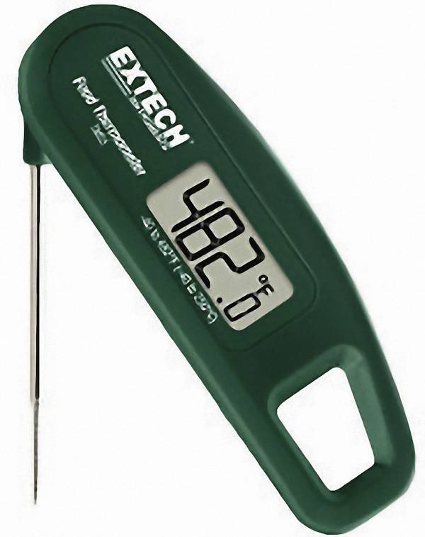 Extech TM55 Einstichthermometer kalibriert (ISO) Messbereich Temperatur -40 bis 250 °C
