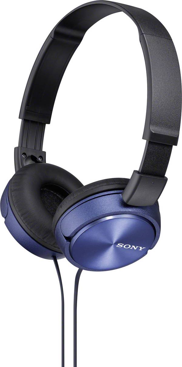 Sony MDR-ZX310 On Ear Kopfhörer kabelgebunden Blau Faltbar