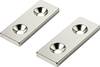 TRU COMPONENTS TC-12250648 Permanent-Magnet Rechteckig (L x B x H) 40 x 15 x 3 mm M4 Grenztemperatur (max.): 150 °C 2 St.