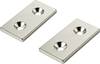 TRU COMPONENTS TC-12250652 Permanent-Magnet Rechteckig (L x B x H) 40 x 20 x 5 mm M4 Grenztemperatur (max.): 150 °C 2 St.