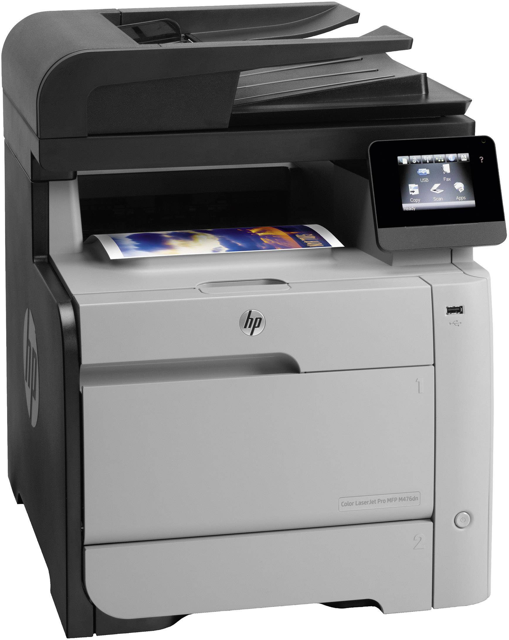 HP Color LaserJet Pro MFP M 476 dn Multifunktionsdrucker Laser Farbe A4 Drucker, Scanner, Kopierer, Fax LAN, Duplex, ADF-2