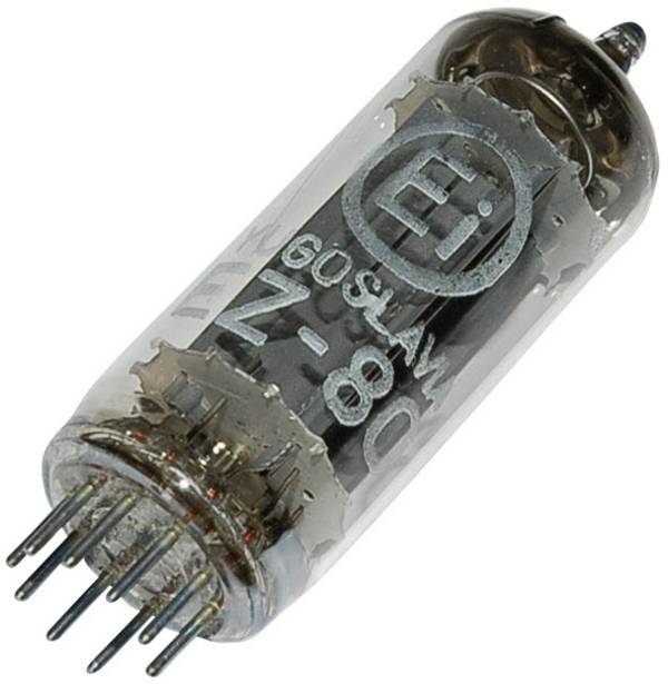 BTB Vertrieb EZ 80 = 6 V 4 Elektronenröhre Dualgleichrichter 250 V 90 mA Polzahl: 9 Sockel: Noval Inhalt 1 St.