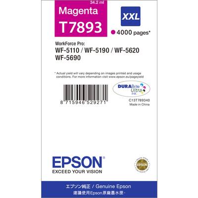 Epson Druckerpatrone T7893, 79XXL Original  Magenta C13T789340