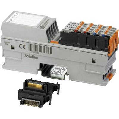 'Elektronisches Modul mit Steckverbindern und Beschriftung.' Das Modul ist für elektrische Schaltkreise in industriellen Anwendungen geeignet.